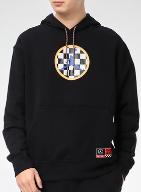 Nike耐克Jordan秋冬款连帽加绒篮球运动卫衣男款套头衫CV2785-010