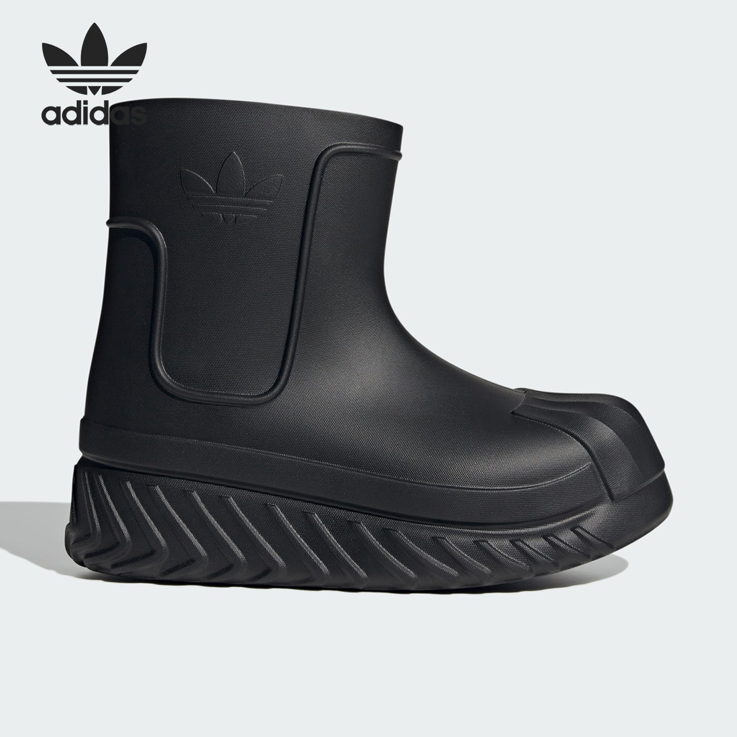 Adidas阿迪达斯新款厚底休闲雨靴