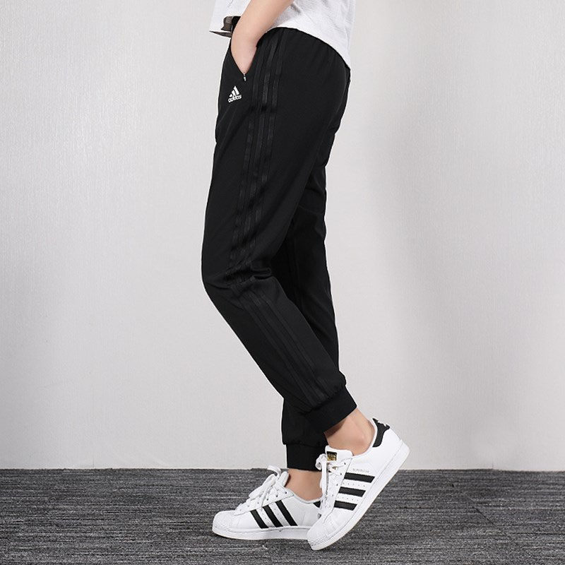 阿迪达斯女休闲时尚透气收口长裤