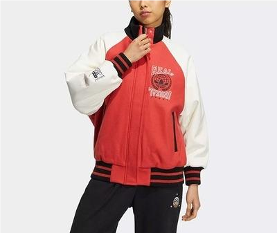 Adidas/阿迪达斯三叶草2023新款女运动棒球服夹克外套HS9512