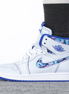 耐克女子新款AIR JORDAN AJ1潮流时尚厚底增高帮休闲鞋板鞋DV5575