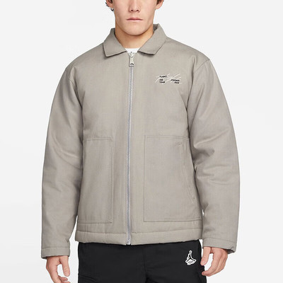 双面穿夹克耐克运动休闲翻领男子