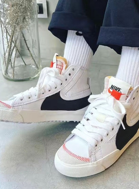 耐克男女鞋夏季新款透气BLAZER  77大勾开拓者高帮休闲板鞋DD3111