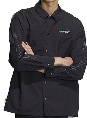 NEO男子2023秋季新芝麻街联名款休闲长袖衬衣外套HR8264