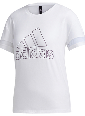 Adidas/阿迪达斯新款女子休闲运动透气短袖T恤GJ9022