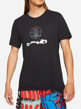 Nike耐克男子2024春季新款篮球运动休闲透气圆领短袖T恤DM2463