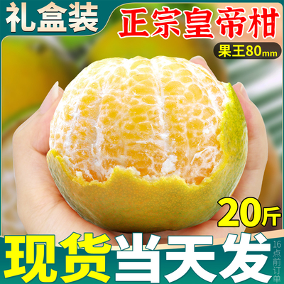 现摘速发丨广西皇帝柑20斤礼盒
