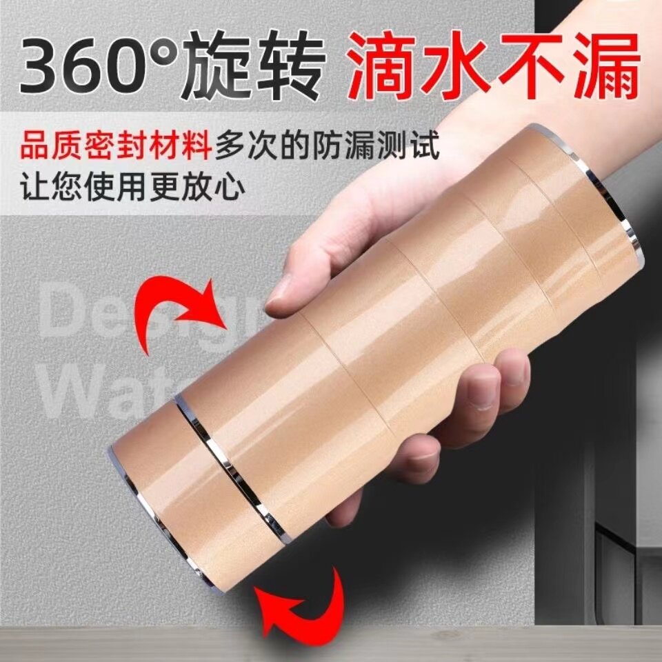 正品999纯银内胆保温杯男女士高档水杯茶杯足银网红情侣刻字送礼
