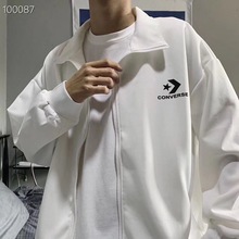 男女宽松夹克复古运动棒球服神装 Converse匡威情侣开衫 外套薄款