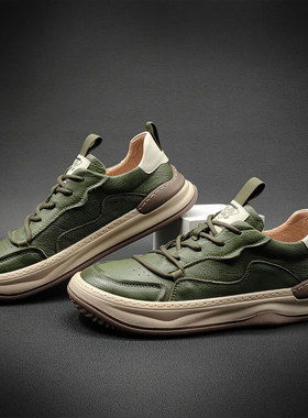 帕达索2023新款春季小丑鞋欧洲站男鞋DJF百搭时尚真皮休闲鞋88146