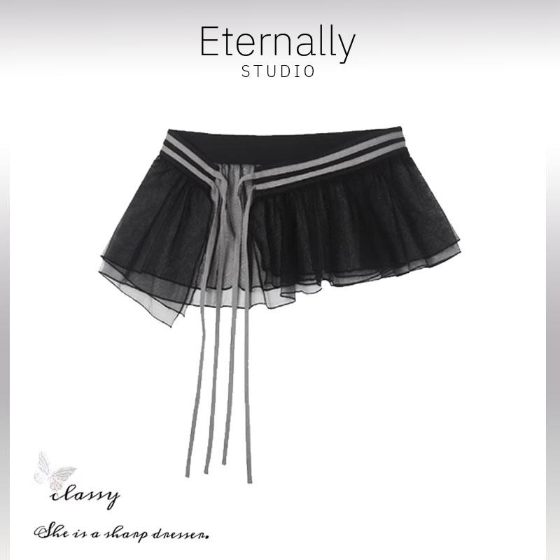 【现货】Eternally 春秋高级感内搭叠穿神器下摆裙帘辣妹超短罩裙