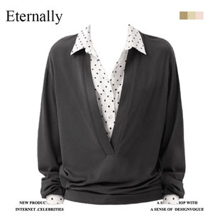 假兩件拼接襯衫 Eternally