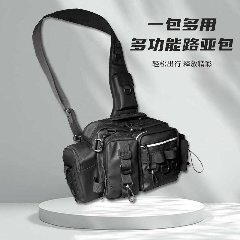 2025新款路亚多功能腰包斜跨高端防水微物专业钓鱼溪流走钓便携式