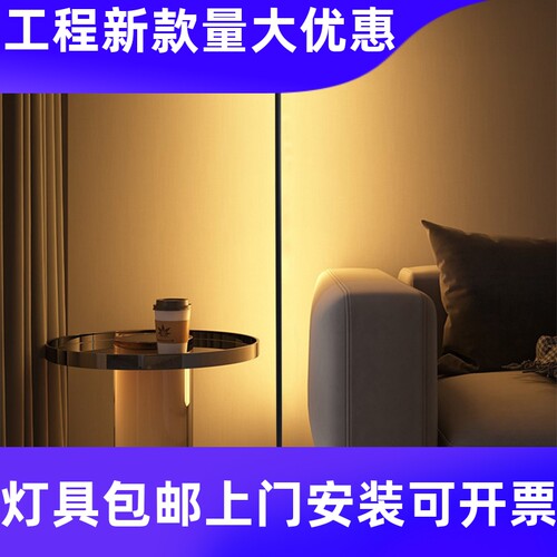 立式卧室落地灯极简墙角灯客厅轻奢落地台灯床头灯LEDins氛围工厂
