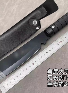 户外圆柱柄高硬度随身荒野锋利军刀多功能防身水果刀荒野求生专用