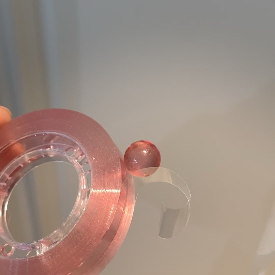 彩色透明粘粘球胶带玩具学生diy粘球球解压胶布蓝色胶带