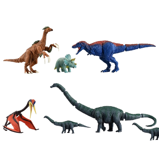 TOMY多美卡安利亚仿真野生海洋动物模型恐龙大草原猎奇熊猫套装男