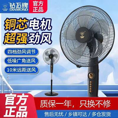 风扇家用立式低音电风扇办公室客厅用摇头宿舍大风力落地扇