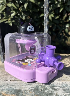 女孩子紫色弹珠射击游戏机仿真亲子互动手眼协调儿童益智玩具礼物