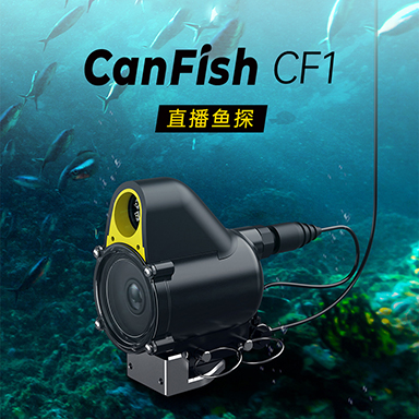 潜鲟Canfish CF1直播鱼探水下相机水下摄像头超高清可视钓鱼直播设备录像2024新款高端探鱼器可夜视可连手机 智能设备 智能摄像 原图主图