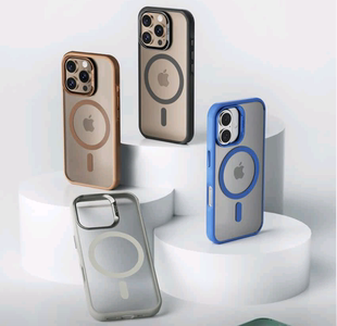 ZGA  星动磁吸保护壳适用于苹果手机金属镜头嵌式N52扇形强磁吸力强劲手机壳iPhone 16全系列抗黄磨砂