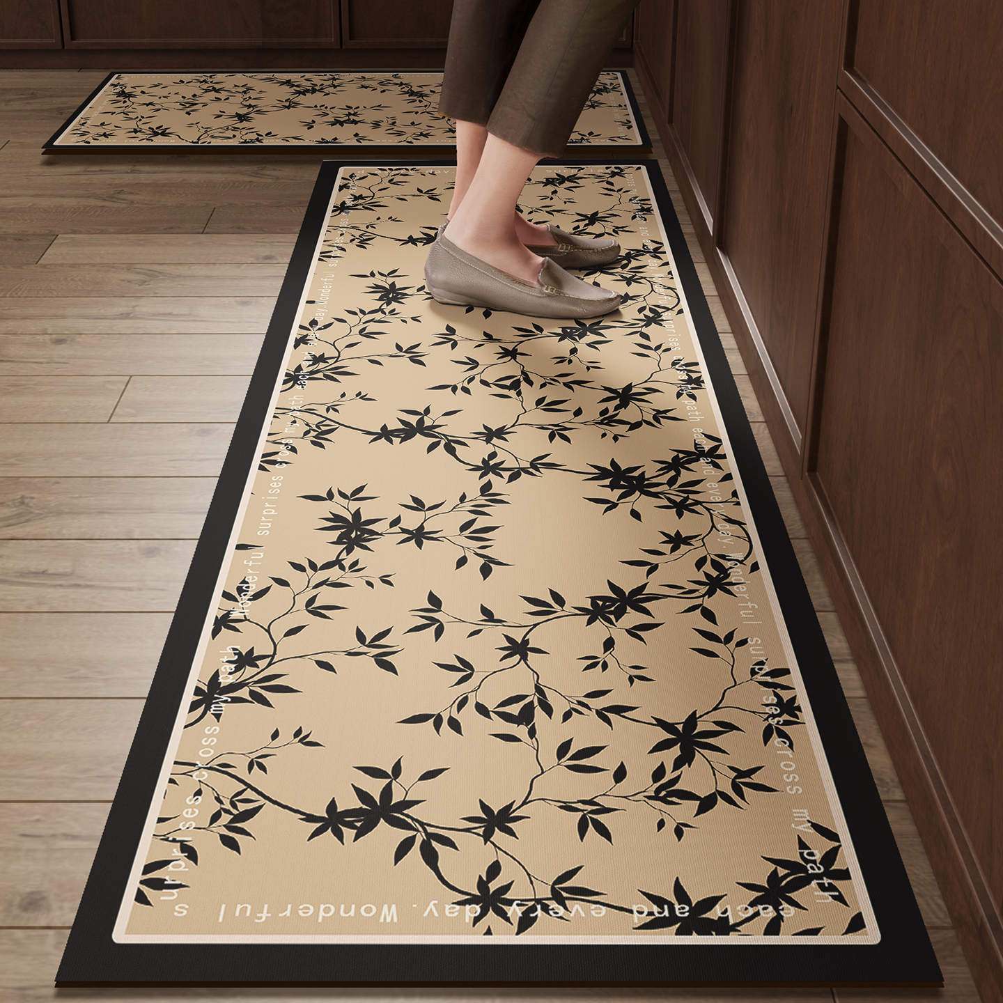 硅藻泥厨房专用地垫防滑防油耐脏吸水脚垫长条定制地垫毯2025新款