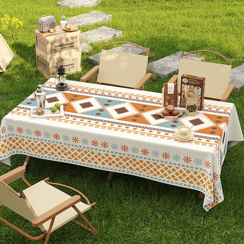 户外桌布露营蛋卷桌野餐台布布艺免洗防油防水防烫轻奢高级感,居家布艺,桌布,淘宝优惠券,粉丝福利购,淘宝优惠卷