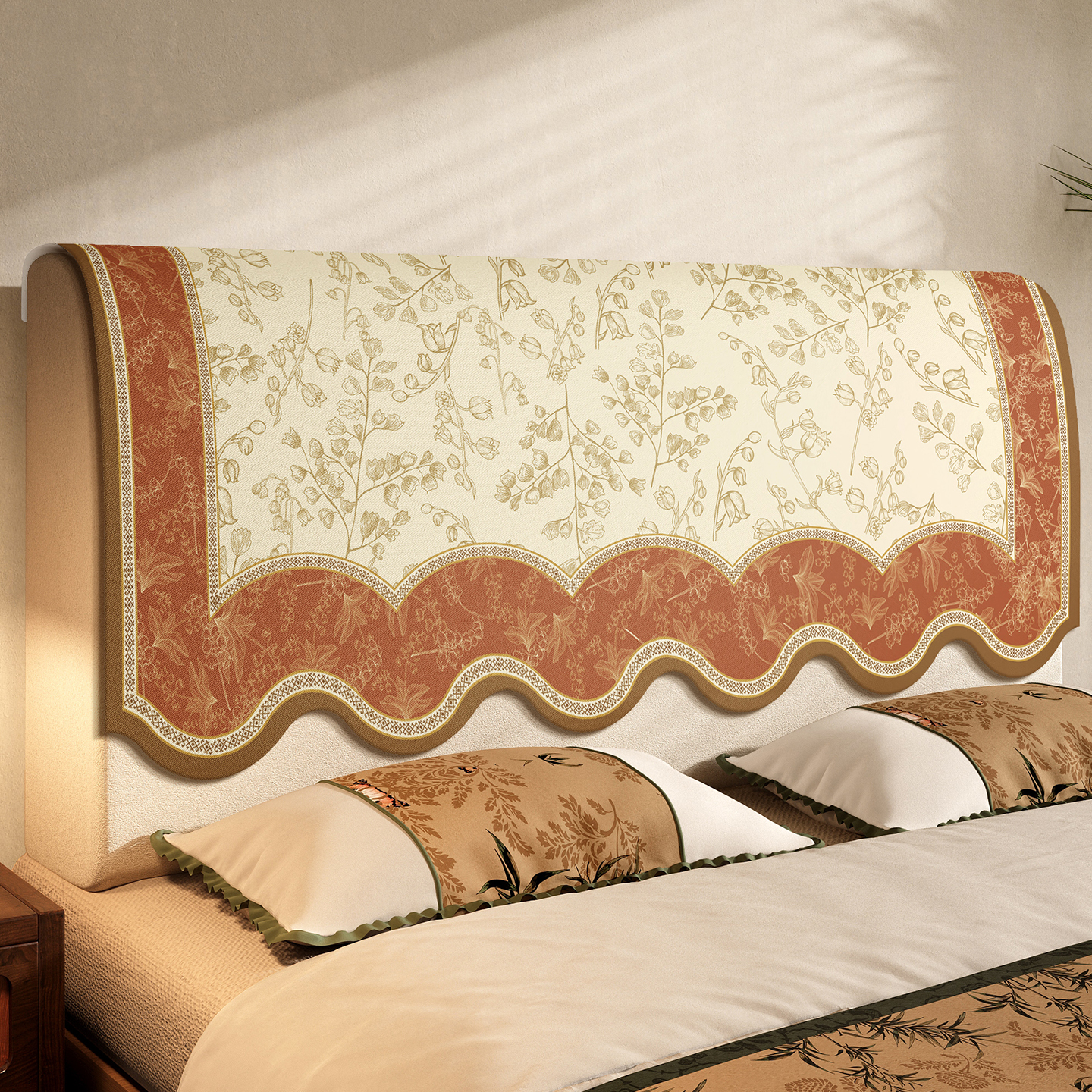 床头罩套四季通用靠背套防尘盖巾