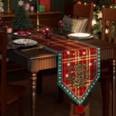 圣诞节桌旗客厅餐桌旗布氛围感装 长条茶几桌布 饰布置轻奢高端美式