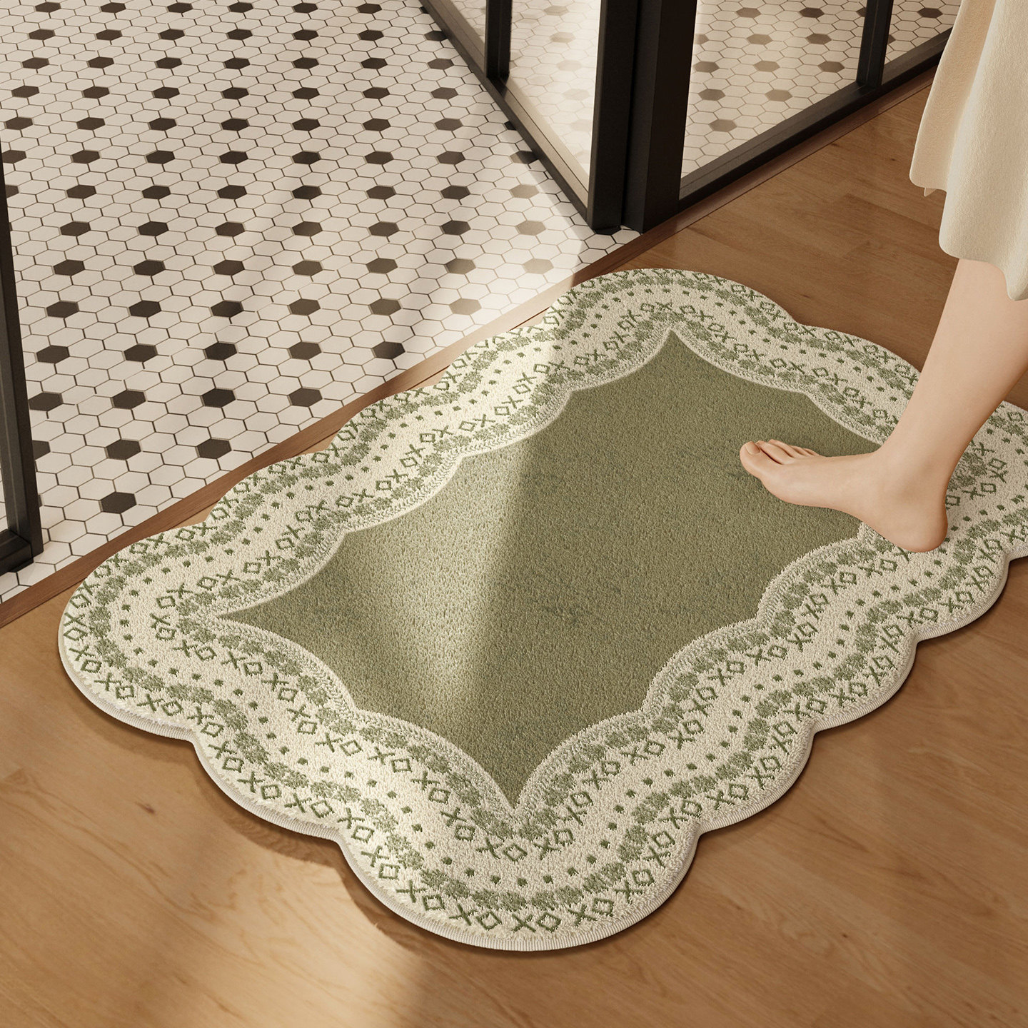 浴室地垫冬季加厚仿羊绒防滑门垫家用卫生间吸水脚垫厕所门口地毯,居家布艺,家用脚垫,淘宝优惠券,粉丝福利购,淘宝优惠卷