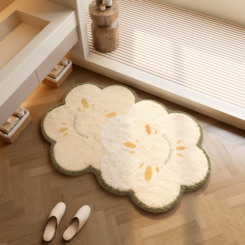 浴室吸水地垫加厚脚垫家用厕所门口防滑垫子仿羊绒冬季卫生间地毯
