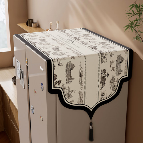 冰箱防尘盖布2025新款家用多功能遮灰尘罩布床头柜微波炉盖巾