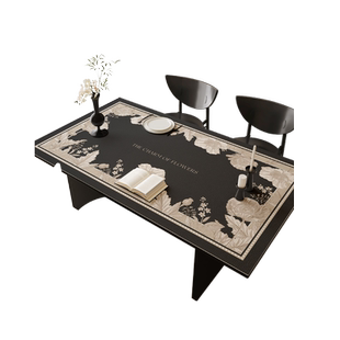 餐桌垫轻奢高级感皮革桌布免洗防油防水防烫耐高温茶几台面保护垫