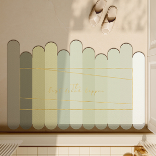 卫生间厕所防滑垫异形地垫脚垫洗手间卫浴卧室门口吸水耐脏可裁剪