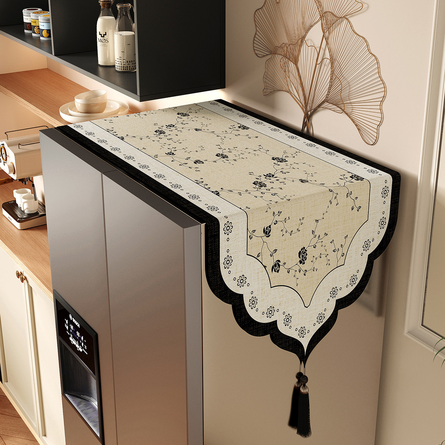 新款冰箱顶部防尘罩盖布单双开门冰柜遮灰盖巾微波炉洗衣机遮尘布,居家布艺,万能盖巾,淘宝优惠券,粉丝福利购,淘宝优惠卷