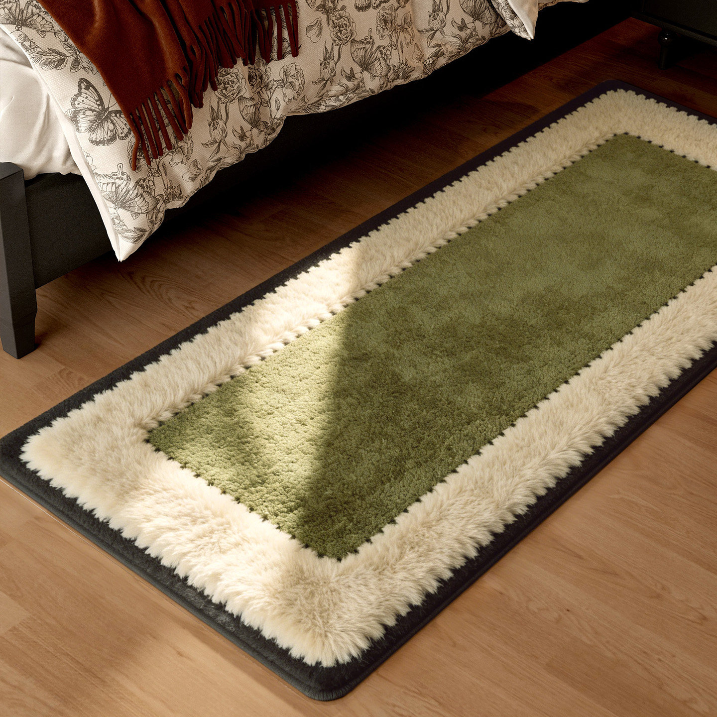 简约中古风床边地毯卧室毛绒地垫簇绒轻奢高级感飘窗沙发床尾毯,居家布艺,地毯,淘宝优惠券,粉丝福利购,淘宝优惠卷