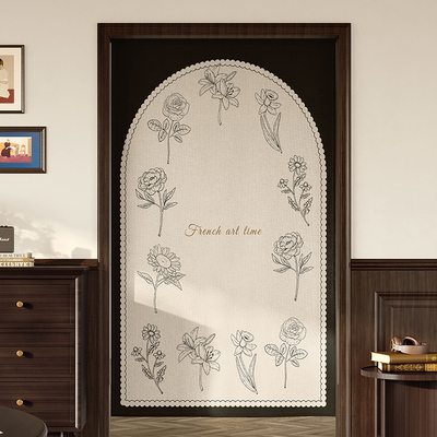 免打孔门帘长款空调房隔断帘魔术贴窗帘家用卫生间厕所遮挡帘防蚊