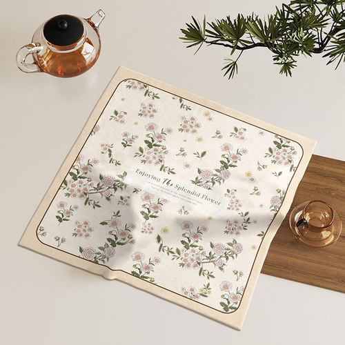 茶盘盖巾防尘盖布小茶具方形