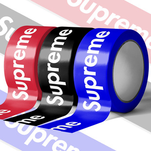 胶带定制logo印字superme包装打包搬家创意大卷胶布克莱因蓝潮牌
