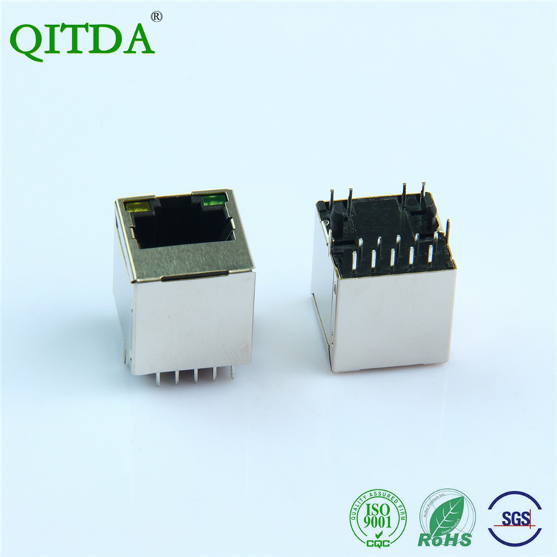 rj45母座立式连接器接口祺泰达