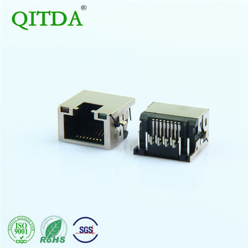 rj45网口座子沉板母座连接器