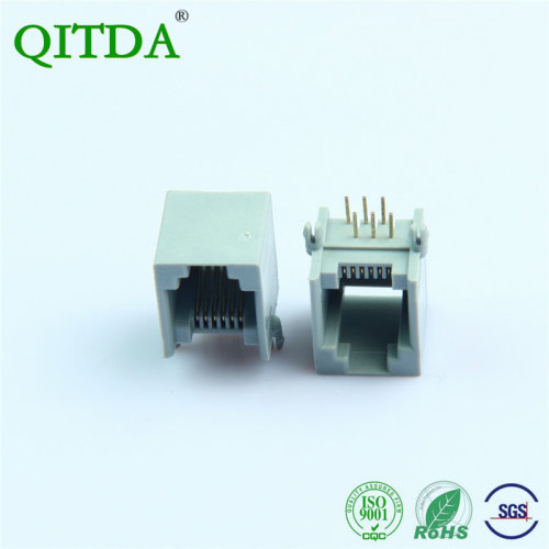 RJ11连接器母座6P6C电话线接口