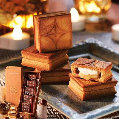 日本PRESSBUTTERSAND夹心饼干