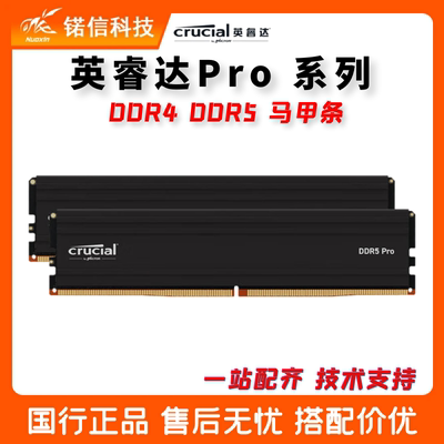 英睿达DDR4/DDR5台式机马甲条