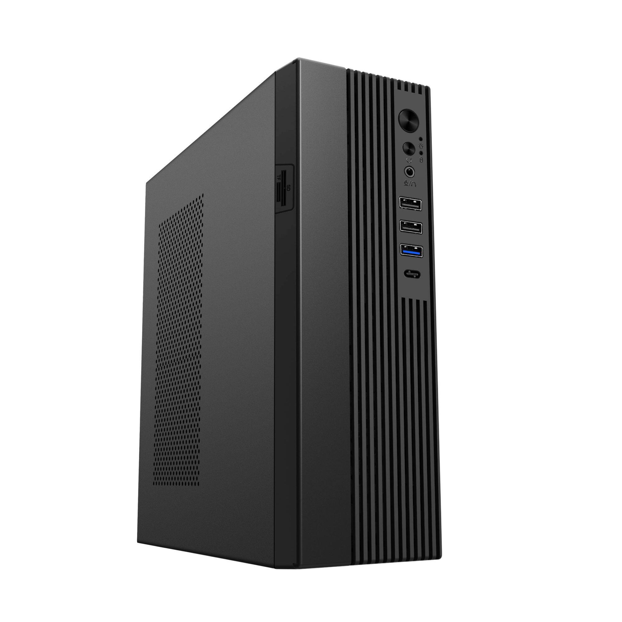 五色鱼F2 MATX迷你小机箱商务办公电源机箱套装小体积机箱1U机箱