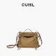 CUISL崔氏 新款 定制微笑笑脸小斜挎包鸵鸟皮拉链单肩斜挎包包女