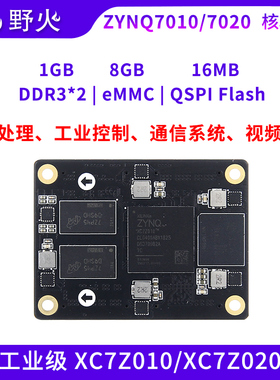 野火FPGA ZYNQ核心板Linux板 Xilinx赛灵思7010 7020工业级
