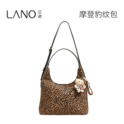兰诺豹纹包包女式托特包