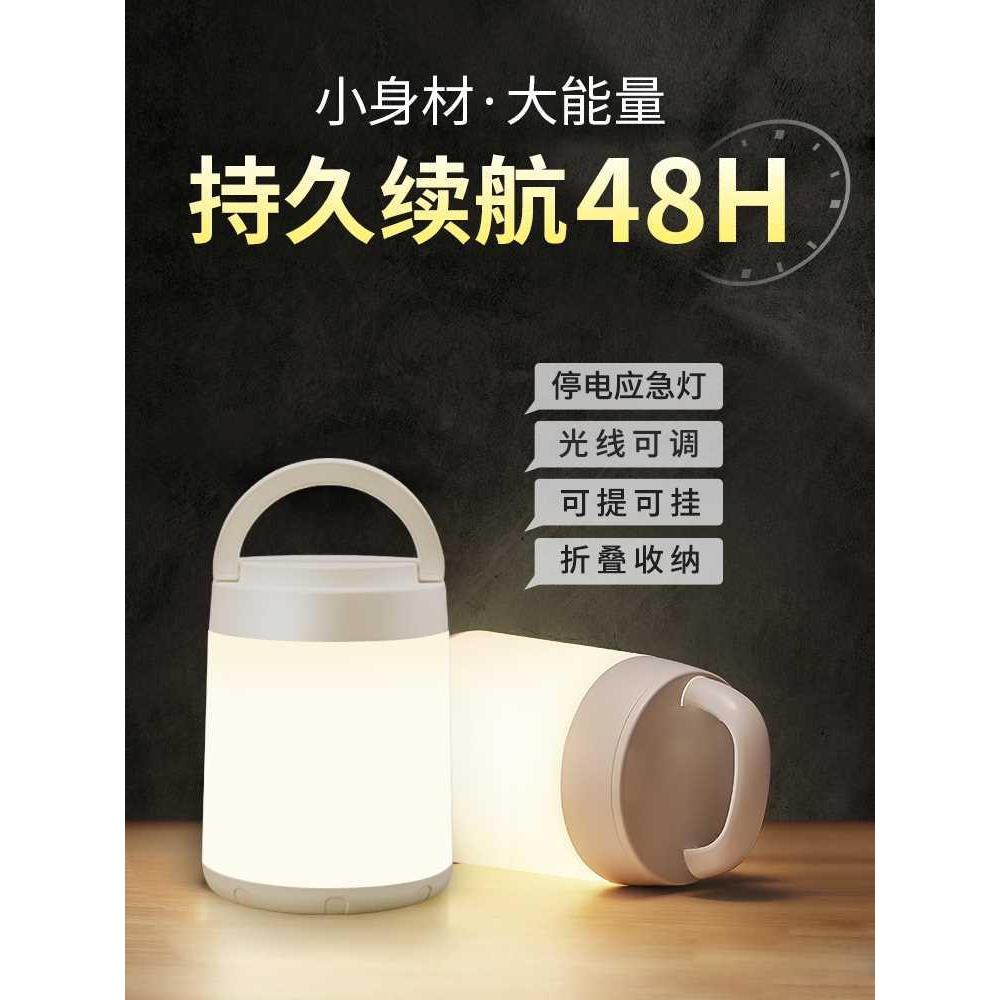 应急照明充电灯家用停电无线手提小夜灯户外夜市摆摊地摊led灯泡