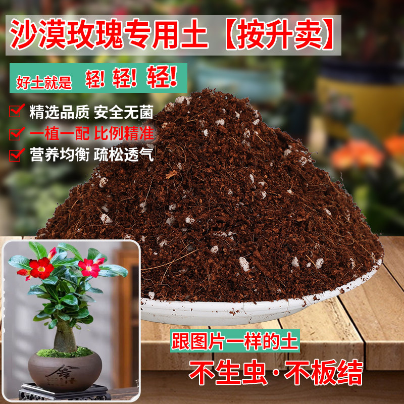 沙漠玫瑰专用土营养土沙漠玫瑰盆栽土种植土沙漠玫瑰花土肥料包邮